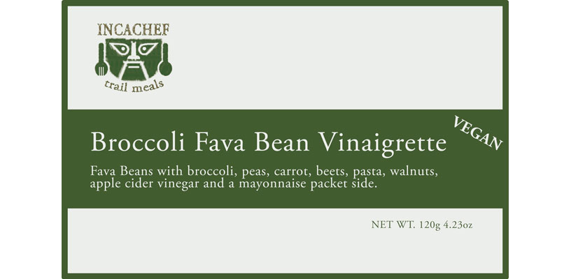 Inca Chef's Broccoli Fava Bean Vinaigrette Salad