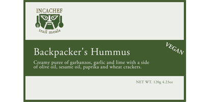 Inca Chef's backpacker's hummus